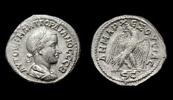 Syria, Gordian III, AR Tetradrachm, Eagle reverse